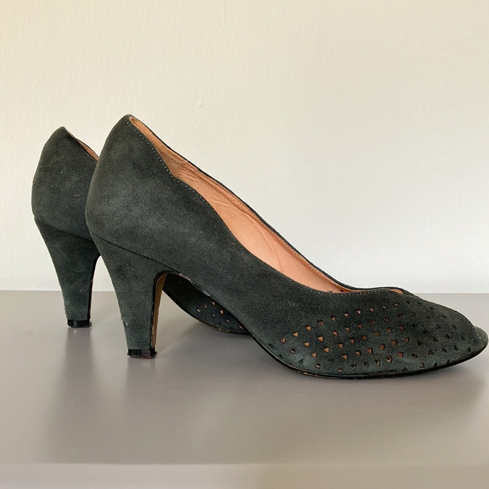 GANNI Suede Leather Pumps